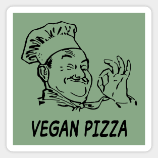 Hot & Spicy Vegan Pizza Magnet